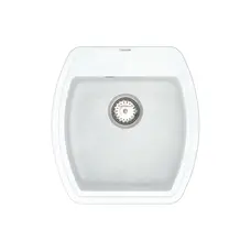 Кухонна гранітна мийка VANKOR Norton NMP 01.48 White stone + сифон