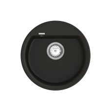 Кухонна гранітна мийка VANKOR Easy EMR 01.45 Black + сифон