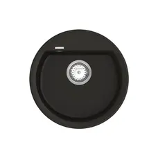Кухонна гранітна мийка VANKOR Easy EMR 01.45 Black + сифон