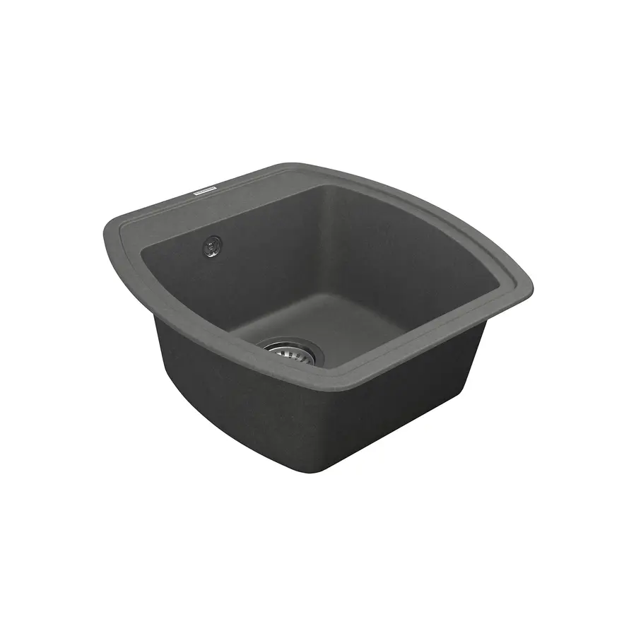 Кухонна гранітна мийка VANKOR Norton NMP 01.48 Gray + сифон