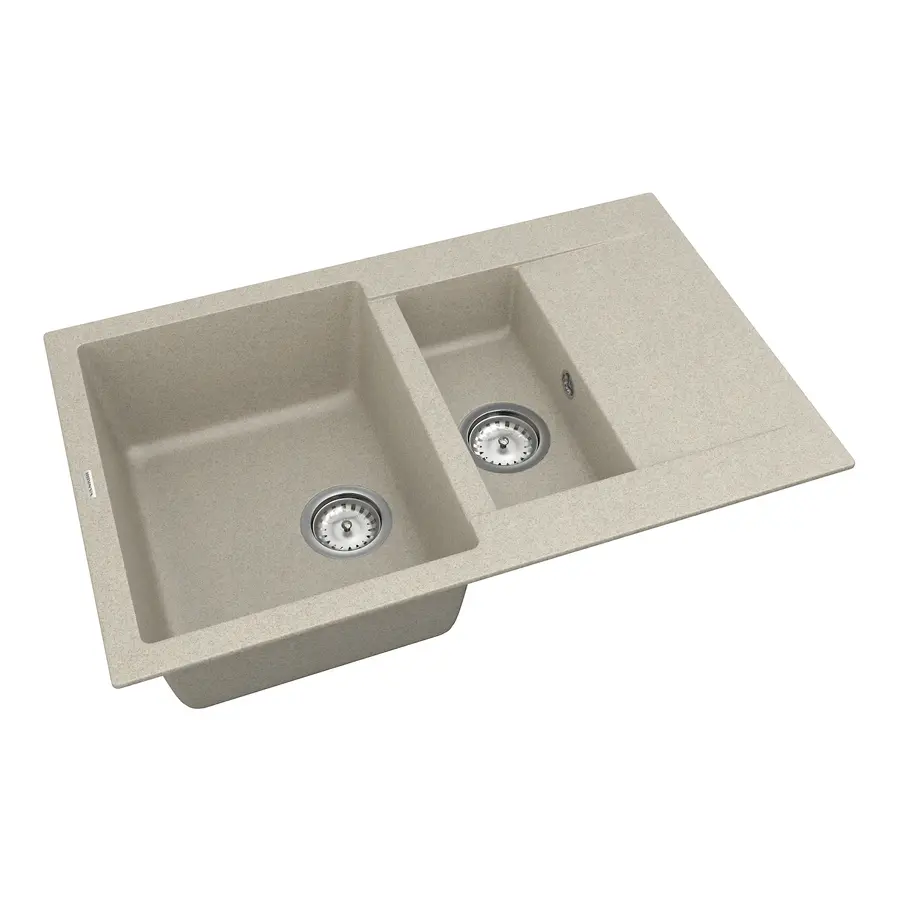 Кухонна гранітна мийка VANKOR Orman OMP 04.80 Terra + сифон
