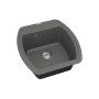 Кухонна гранітна мийка VANKOR Norton NMP 01.48 Gray + сифон