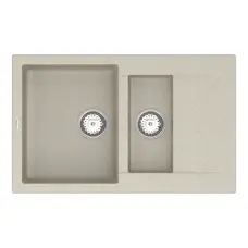 Кухонна гранітна мийка VANKOR Orman OMP 04.80 Terra + сифон