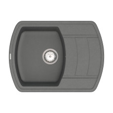 Кухонна гранітна мийка VANKOR Norton NMP 02.67 Gray + сифон