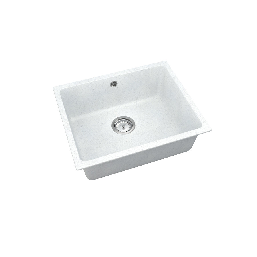 Кухонна мийка Orman PM 01.55 White Stone + сифон