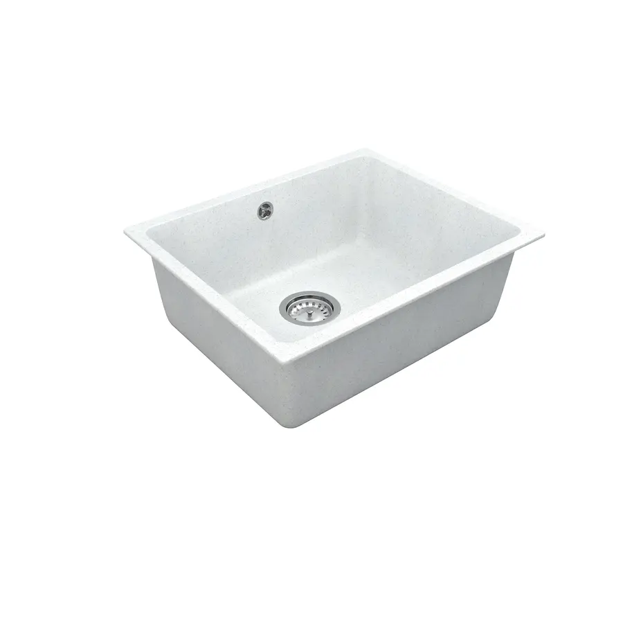 Кухонна мийка Orman PM 01.55 White Stone + сифон