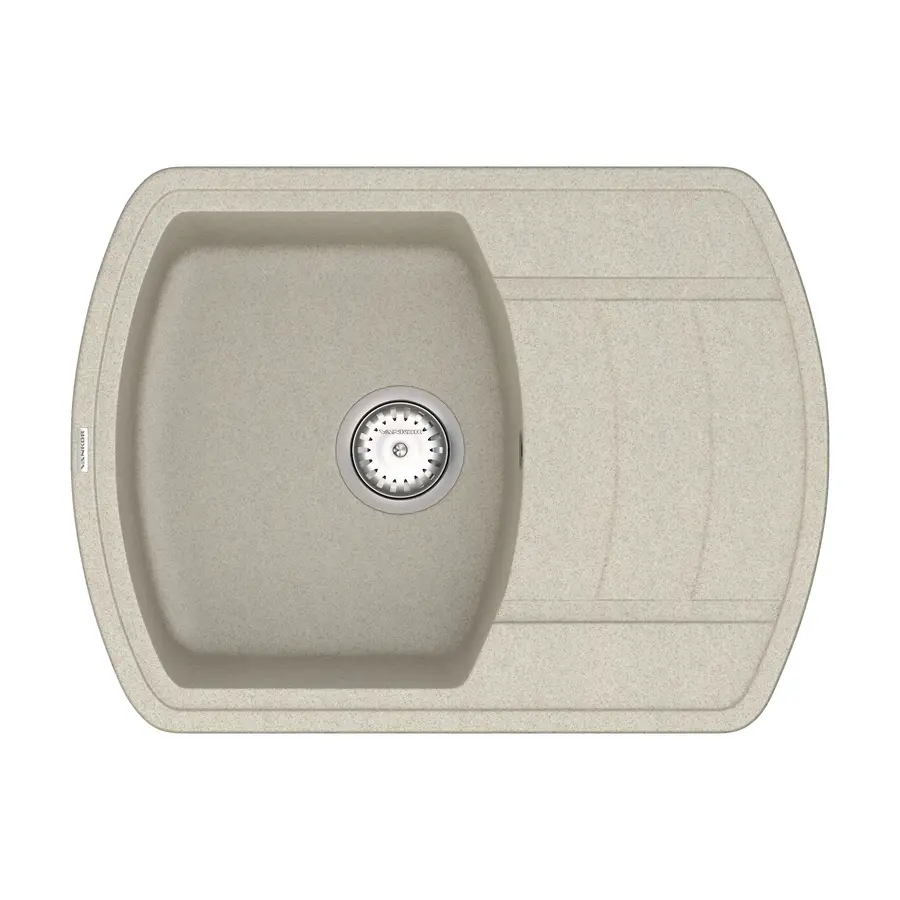 Кухонна гранитная мийка VANKOR Norton NMP 02.67 Terra + сифон