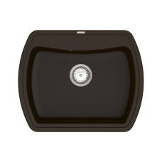 Кухонна гранітна мийка VANKOR Norton NMP 01.63 Chocolate + сифон