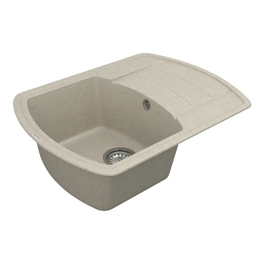Кухонна гранитная мийка VANKOR Norton NMP 02.67 Terra + сифон