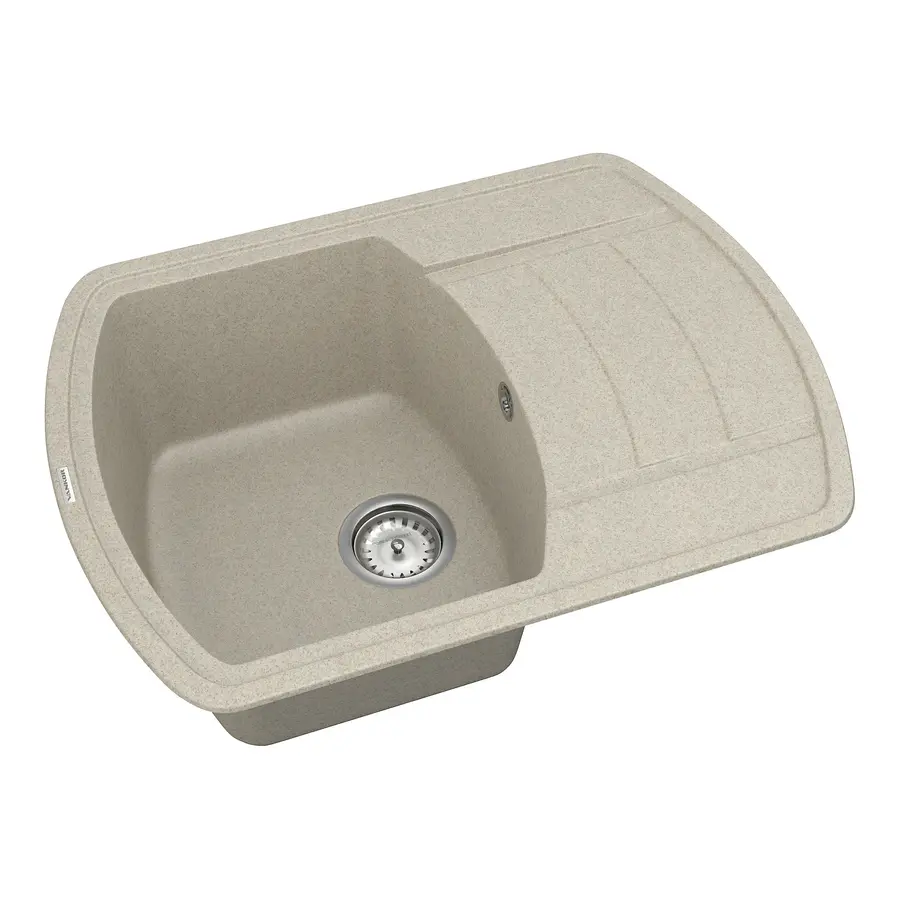 Кухонна гранитная мийка VANKOR Norton NMP 02.67 Terra + сифон