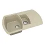 Кухонна гранітна мийка VANKOR Norton NMP 04.86 Beige + сифон