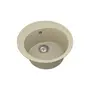 Кухонна гранітна мийка VANKOR Sity SMR 01.50 Beige + сифон