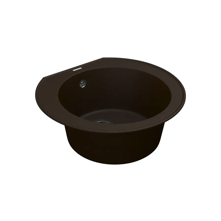 Кухонна гранітна мийка VANKOR Kres KMR 01.52 Chocolate + сифон