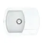 Кухонна гранітна мийка VANKOR Norton NMP 02.67 White stone + сифон
