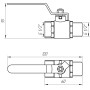 Кран шаровой прямой PROFESSIONAL 1/2 "ЗВ КР PN40 QP152