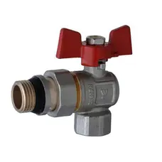 Кран кульовий кутовий з американкою WATERVALVE Q003 NV-V344 3/4″ ЗB
