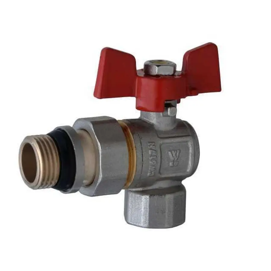 Кран шаровой угловой с американкой WATERVALVE Q003 3/4 "NV-V344 3/4" BH