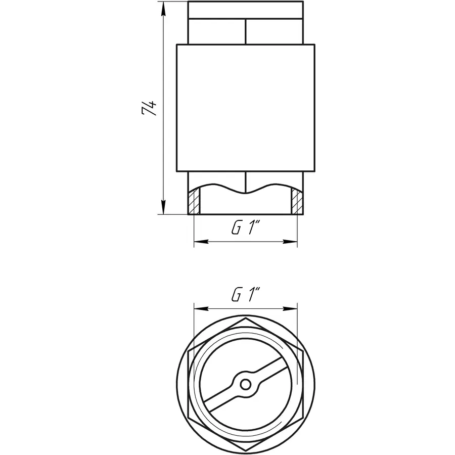 Клапан обратного хода воды SELBA 1 "SL1541