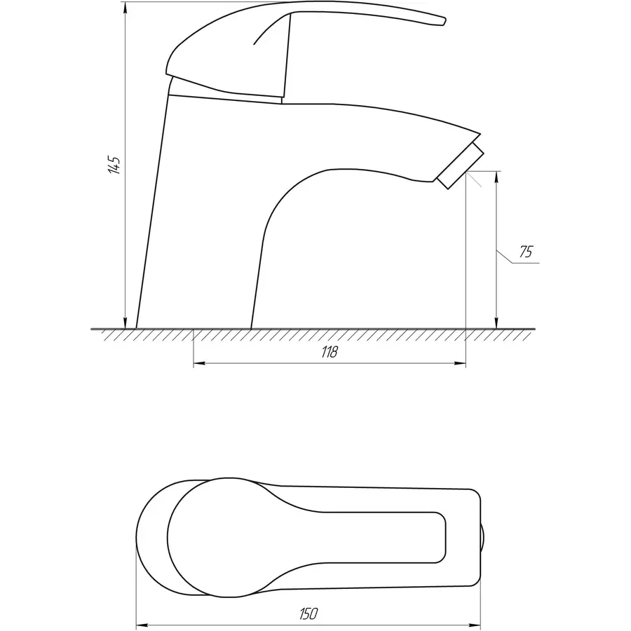 Смеситель для умывальника DOMINO ACCENT DAC-101