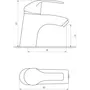 Смеситель для умывальника DOMINO ACCENT DAC-101