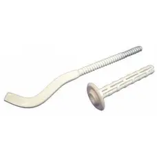 Кронштейн секційного радіатора CRISTAL NS-1011B штирьковий білий з дюбелем ф7х170мм (кратно 2)