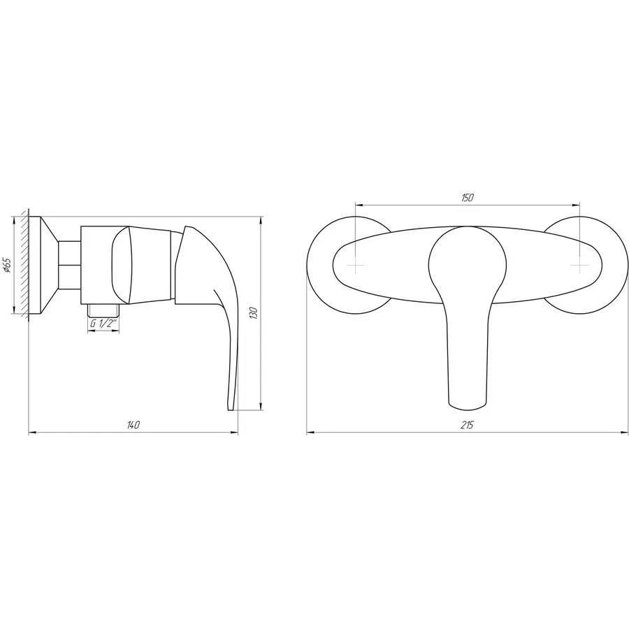 Смеситель для душа DOMINO ACCENT DAC-105N