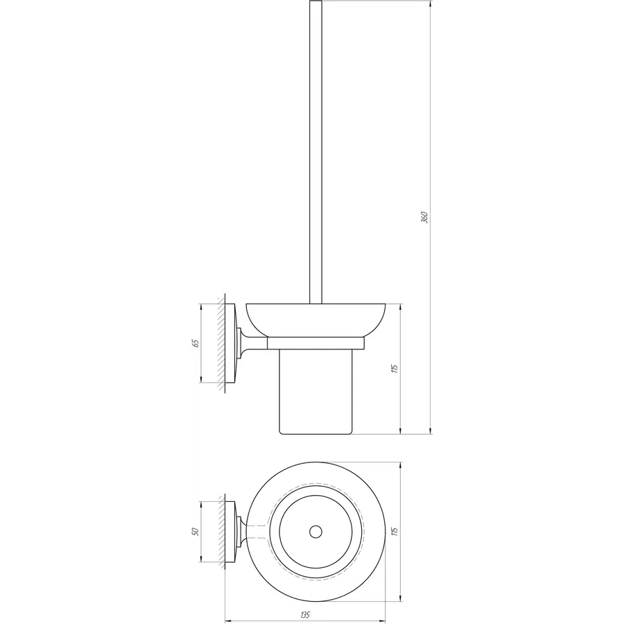 Ершик настенный RM 1901