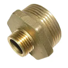 Ніпель редукційний латунний 2″ЗР х 1″ЗР ливарний 523Б