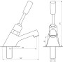 Кран-дозатор для умывальника TREMOLADA ТREMO 464