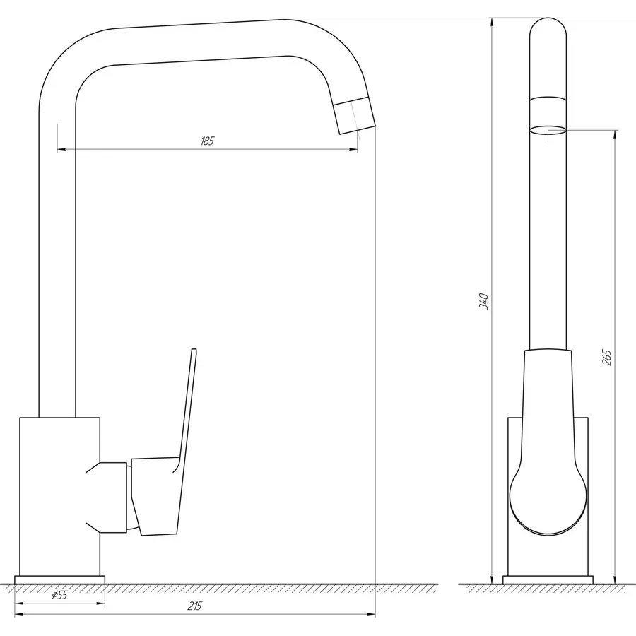 Смеситель для кухни DOMINO BLITZ DBC-203 LS