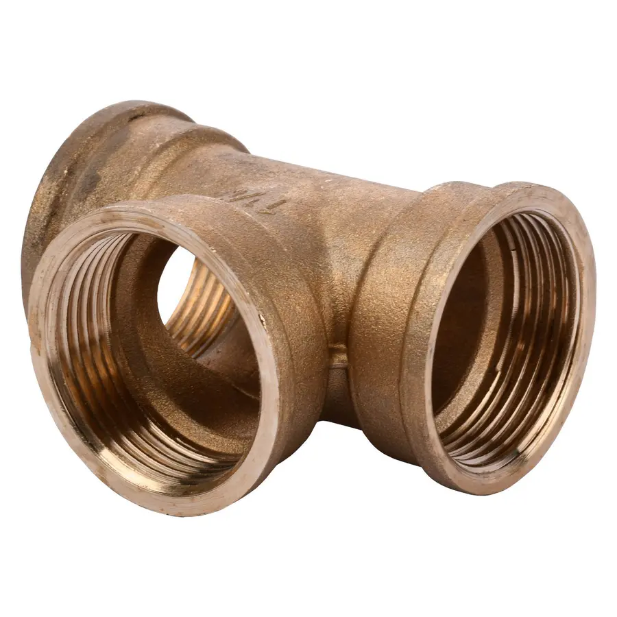 Трійник латунний 1 1/4″ВР х 1 1/4″ВР х 1 1/4″ВР ливарний A0208-1А VA