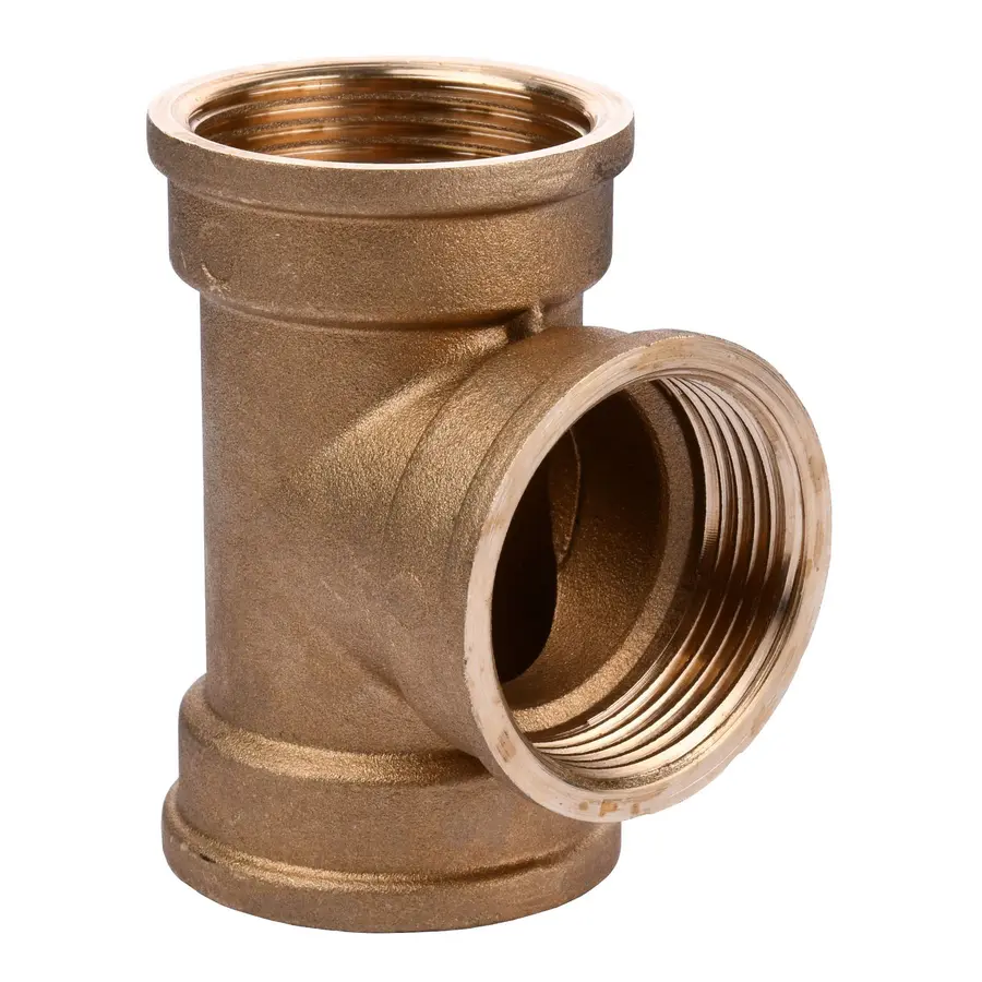 Трійник латунний 1 1/4″ВР х 1 1/4″ВР х 1 1/4″ВР ливарний A0208-1А VA