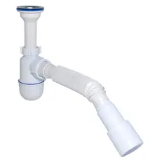 Сифон Waterstal А-32019 під умивальник 1 1/2″ з гнучкою трубою