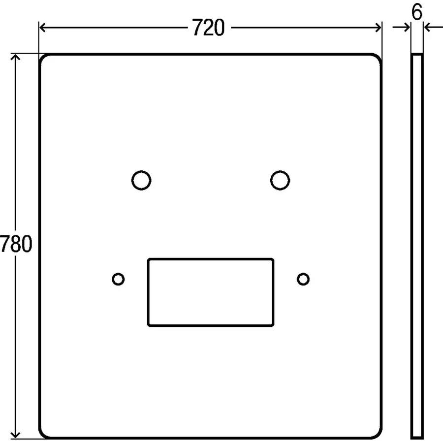 Декоративная панель для модуля умывальника с регулировкой по высоте Viega 736910
