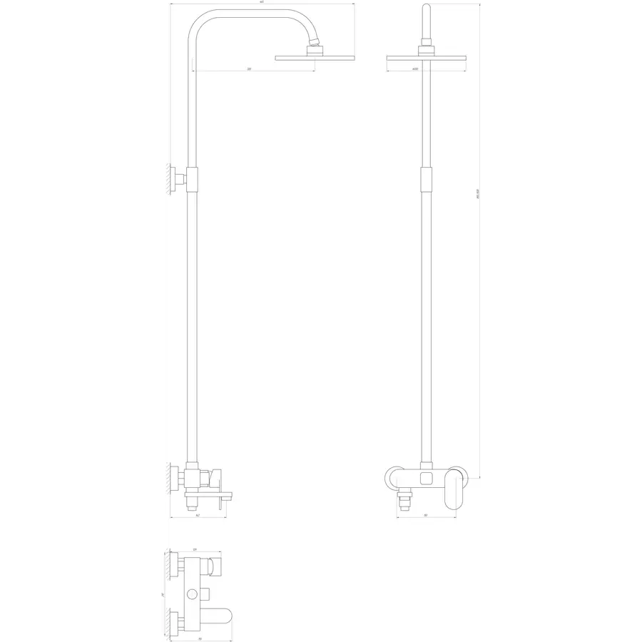 Душевая система Globus Lux VAN-DS0010