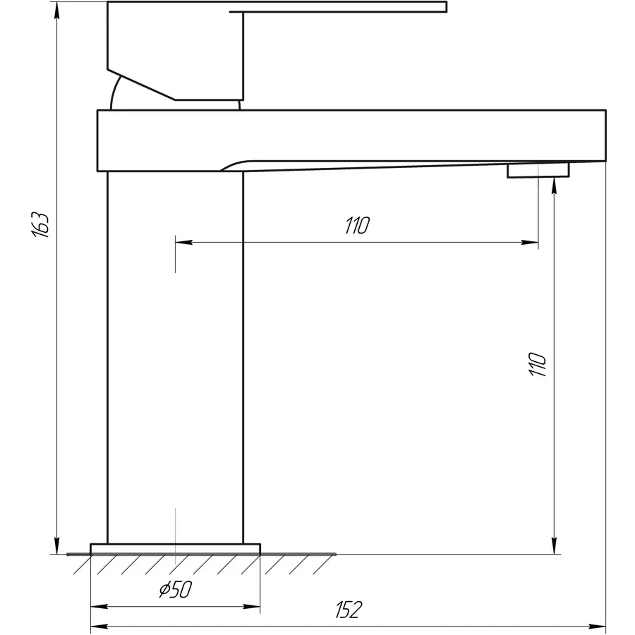 Смеситель для умывальника TOPAZ SARDINIA TS 08221-H20