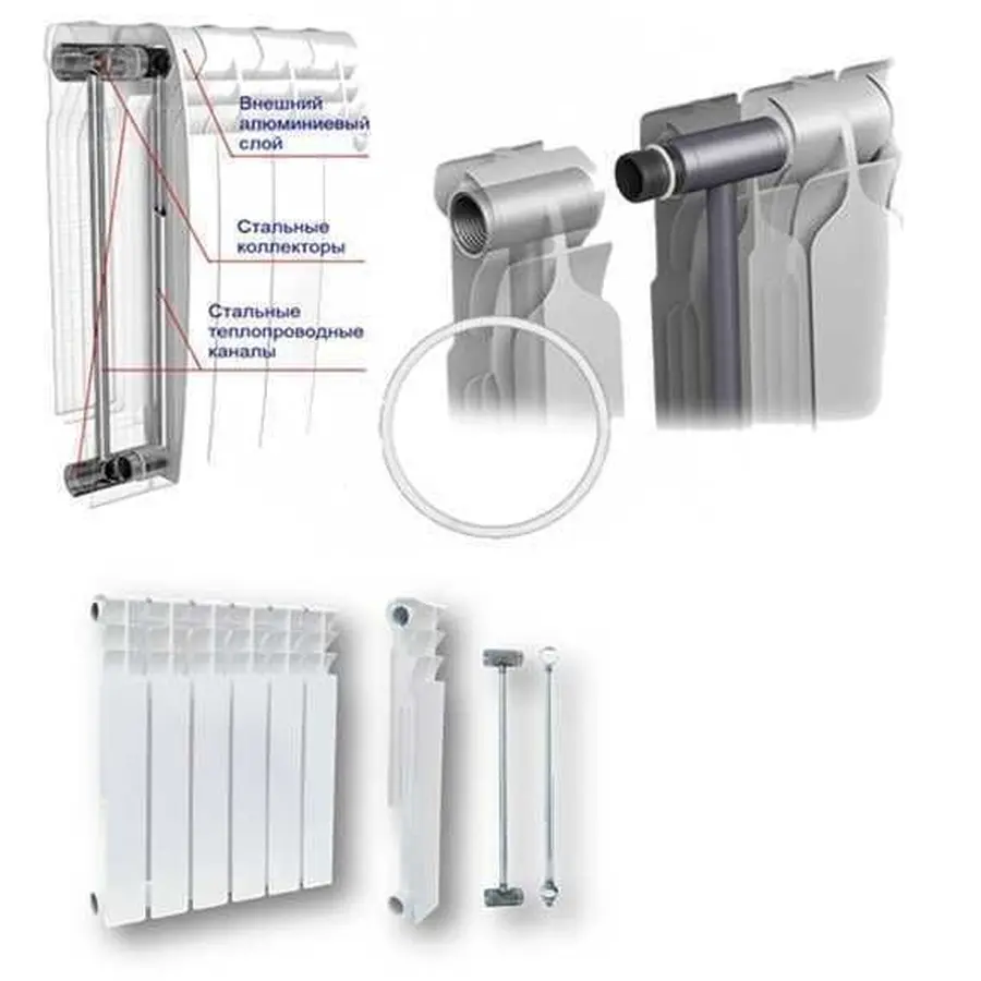 Радіатор біметалевий секційний GALLARDO BIPOWER 500/96 (кратно 10)