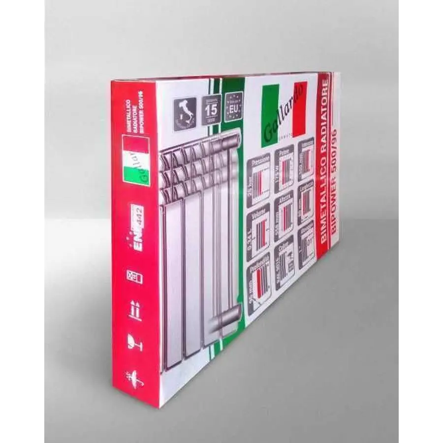 Радіатор біметалевий секційний GALLARDO BIPOWER 500/96 (кратно 10)