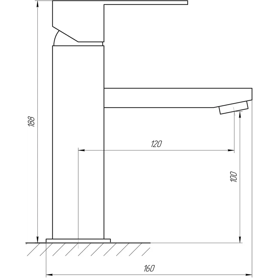 Змішувач для умивальника Globus Lux SICILIA SBQ-101