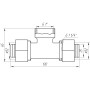 Тройник с внутренней резьбой APE ITALY 732 L 32х1x32