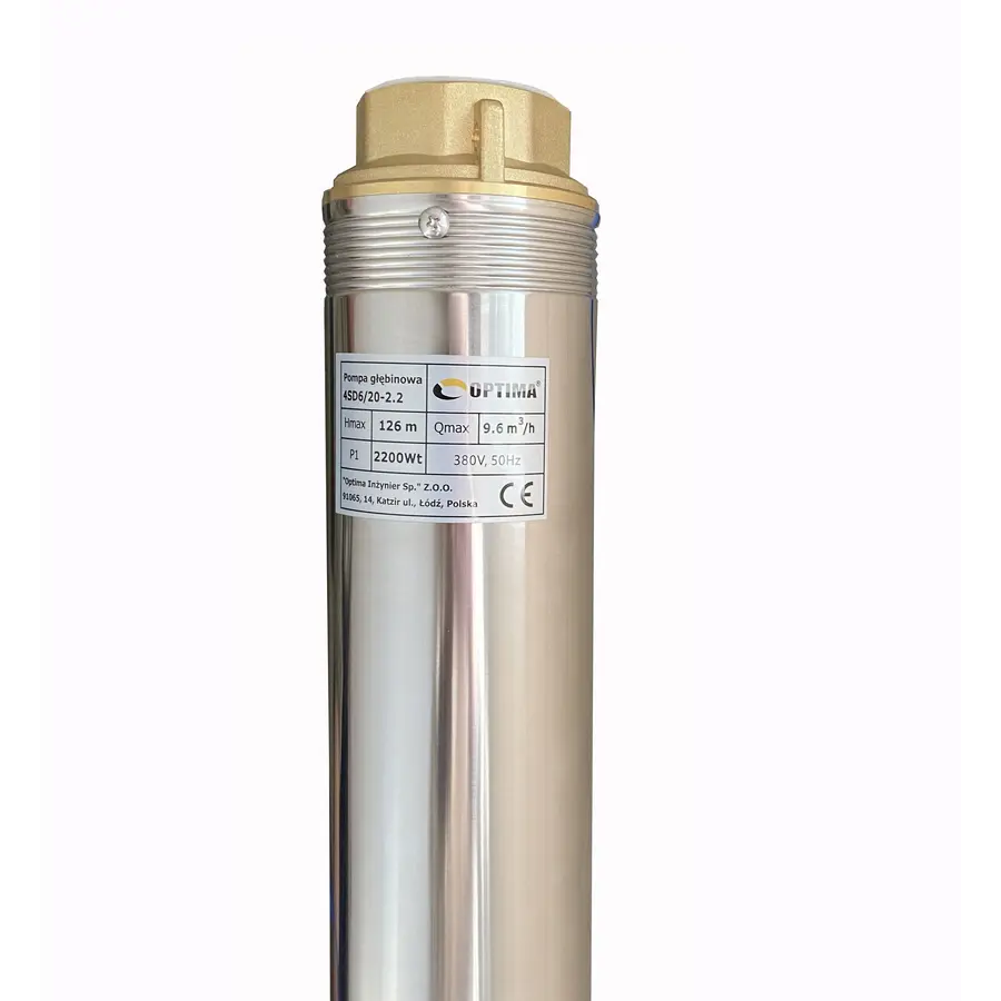 Насос свердловинний з підв. стійк. до піску OPTIMA 4SD 6/20 2,2 кВт 126м 3-фазний ( 1 частина )