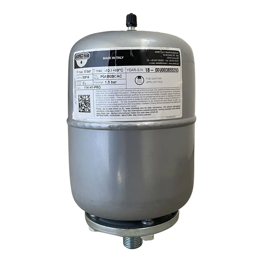 Гідроакумулятор зі змінною мембраною 2л ZILMET HY-PRO 10bar ( 11H0000200 )