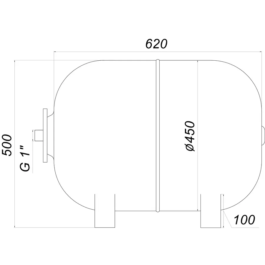 Гідроакумулятор 80л ZILMET ultra-pro 10bar ГОРИЗОНТАЛЬНИЙ ( 1100008005 )