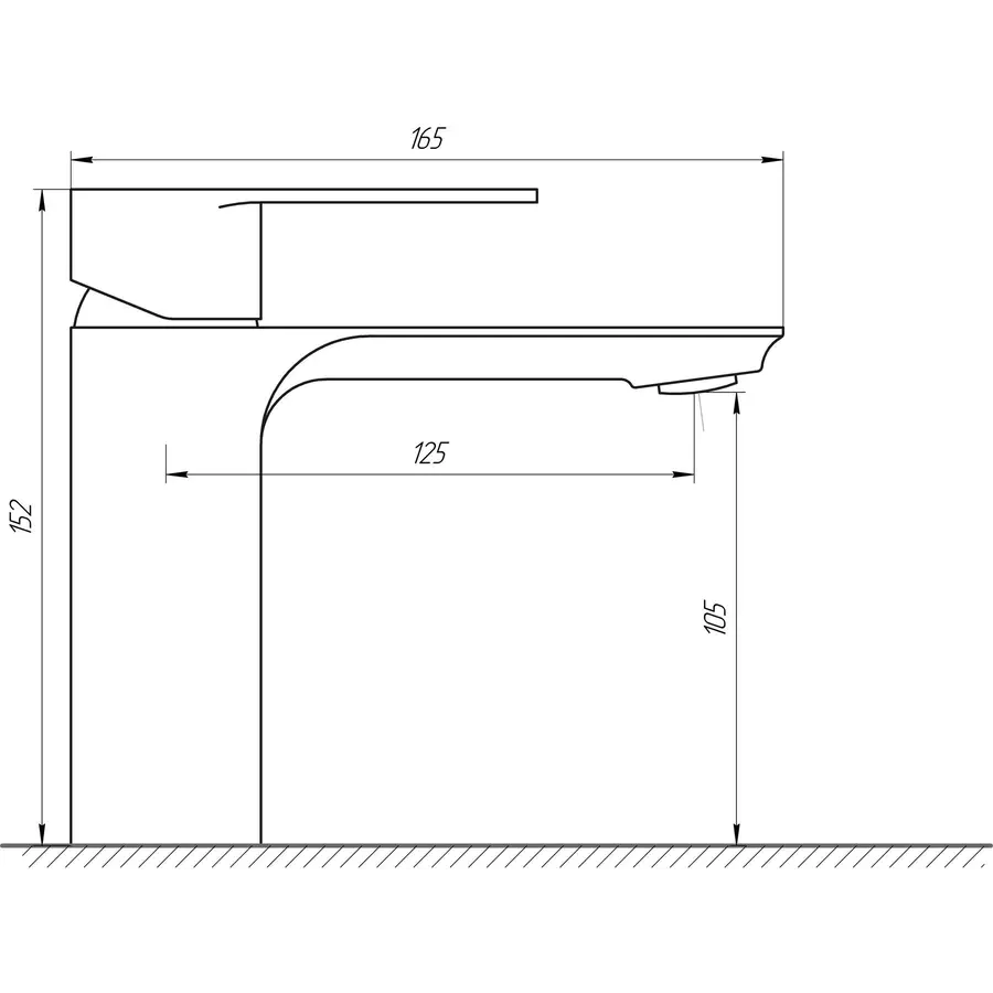 Змішувач для умивальника Globus Lux Niagara GLN-0101