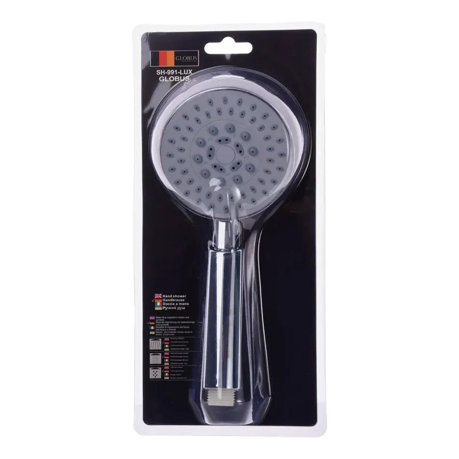 Душевая лейка Globus Lux SH-991-LUX 3-позиционная, Finn, блистер