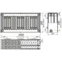 Радиатор стальной панельный KALDE 33 бок 300х2800