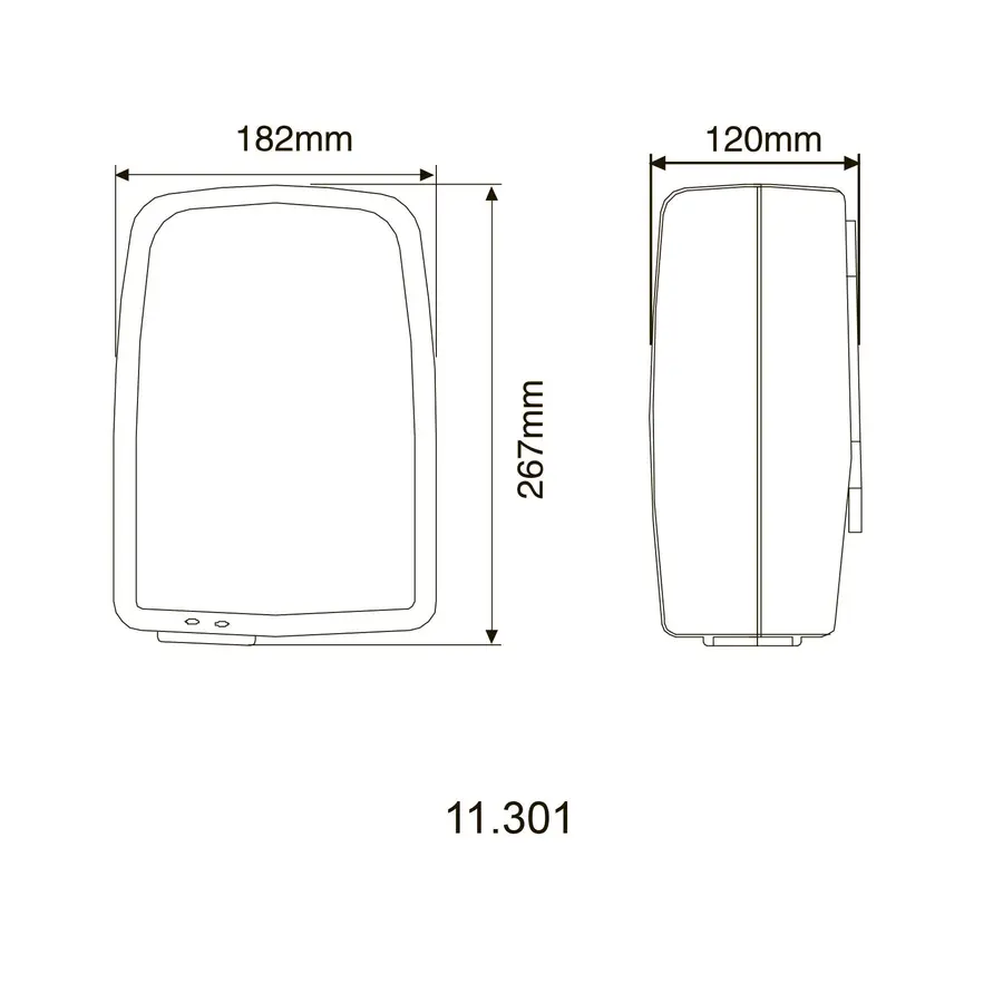Сушарка для рук HOTEC 11.301 ABS White