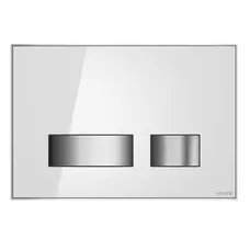 Кнопка змиву Cersanit MOVI біле скло