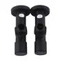 Набір Кран вентильний кутовий з американкою SOLOMON LUX 1/2″ 7777 (2шт.) BLACK