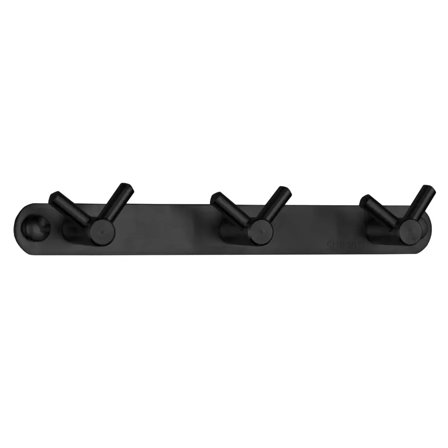 Планка з гачками Globus Lux BS8435-3 чорна матова SUS304